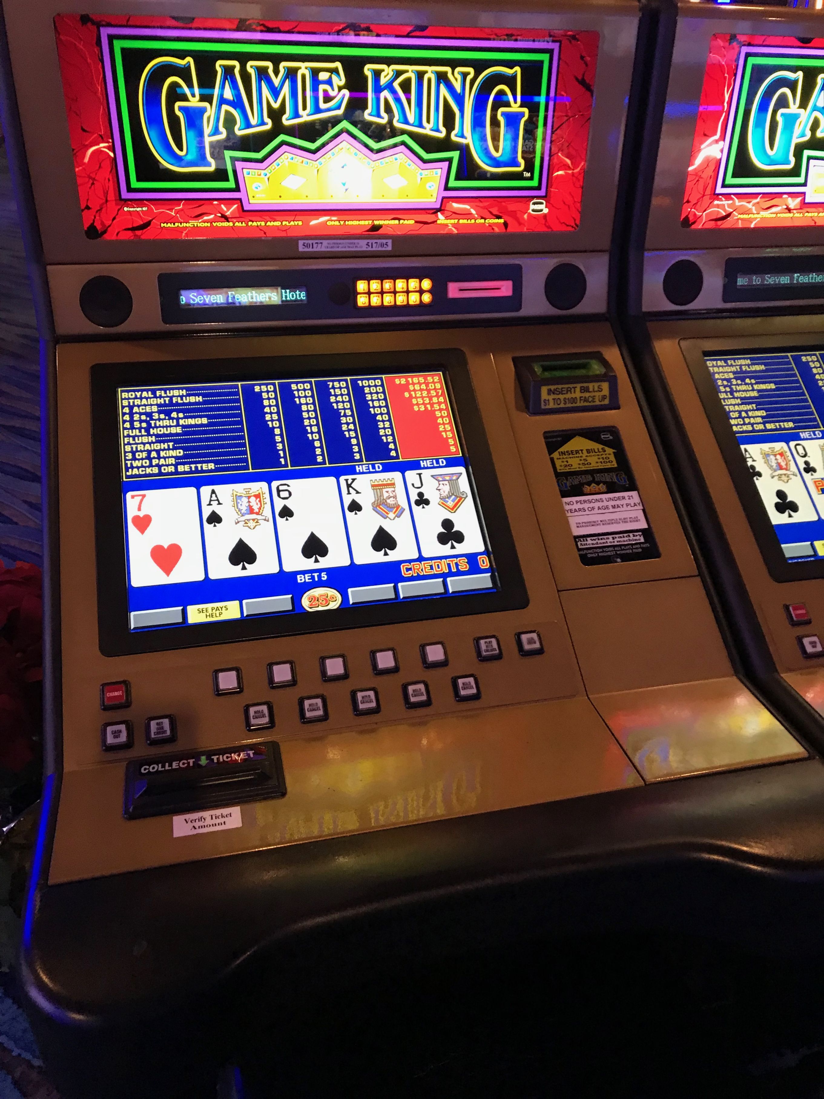 Video poker machines in bars